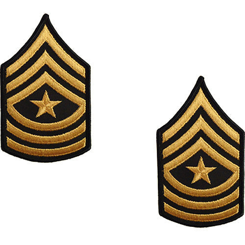 Army Class A (Gold on Green) Enlisted Rank - Female Size Rank 6531 SGM-F
