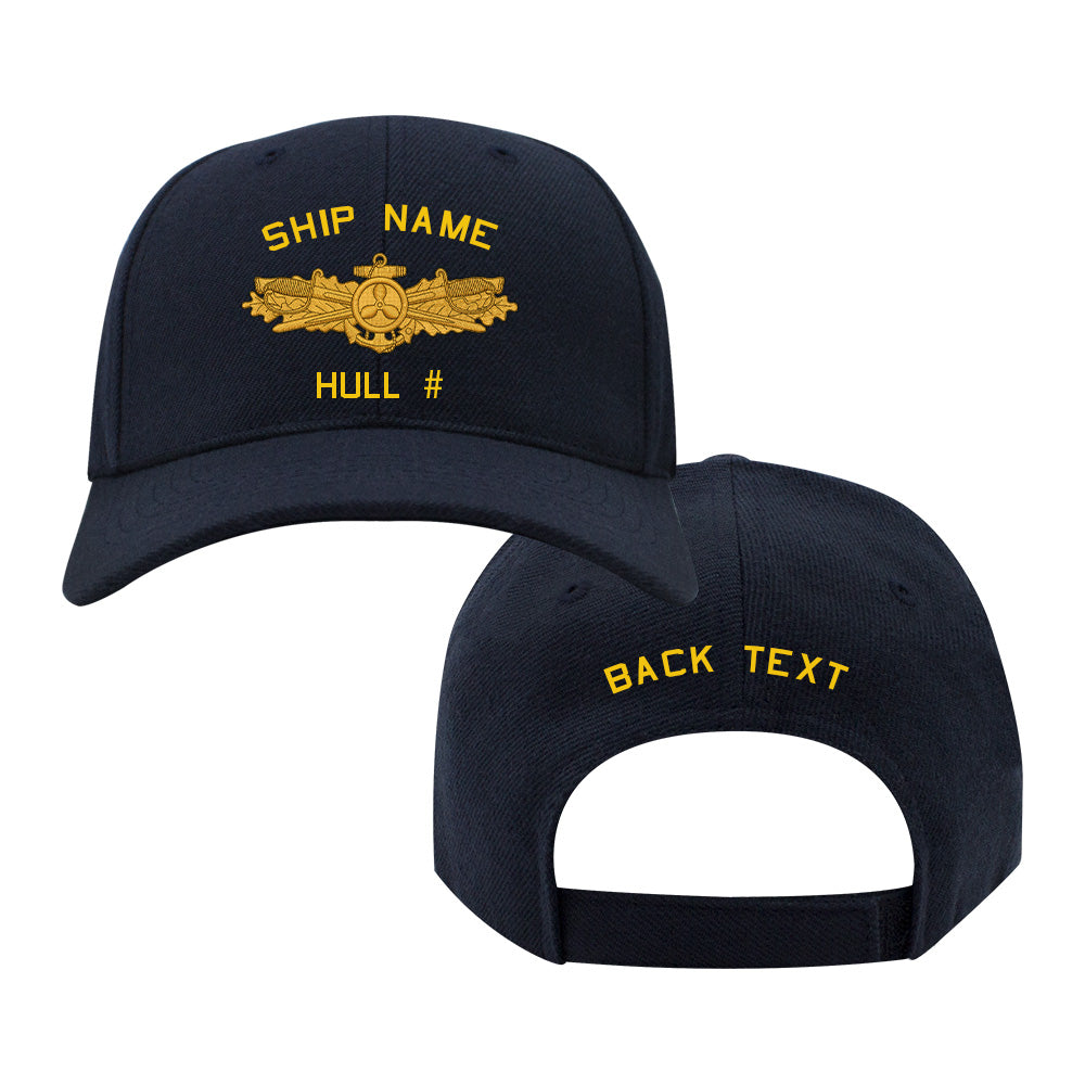 NCB U.S. Navy Custom Ship Caps - Navy Blue EDO