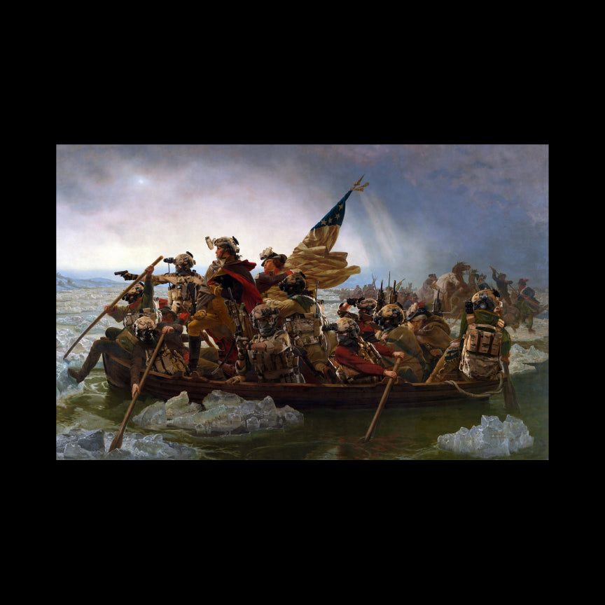 George Washington Crossing The Delaware Operators Tshirt Shirts 