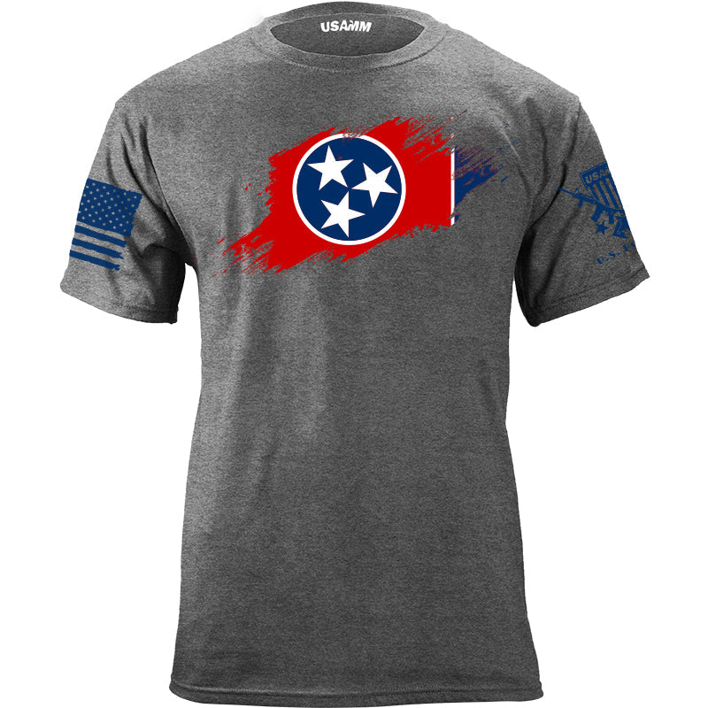 Tennessee Flag Paint Swatch T-Shirt Shirts 