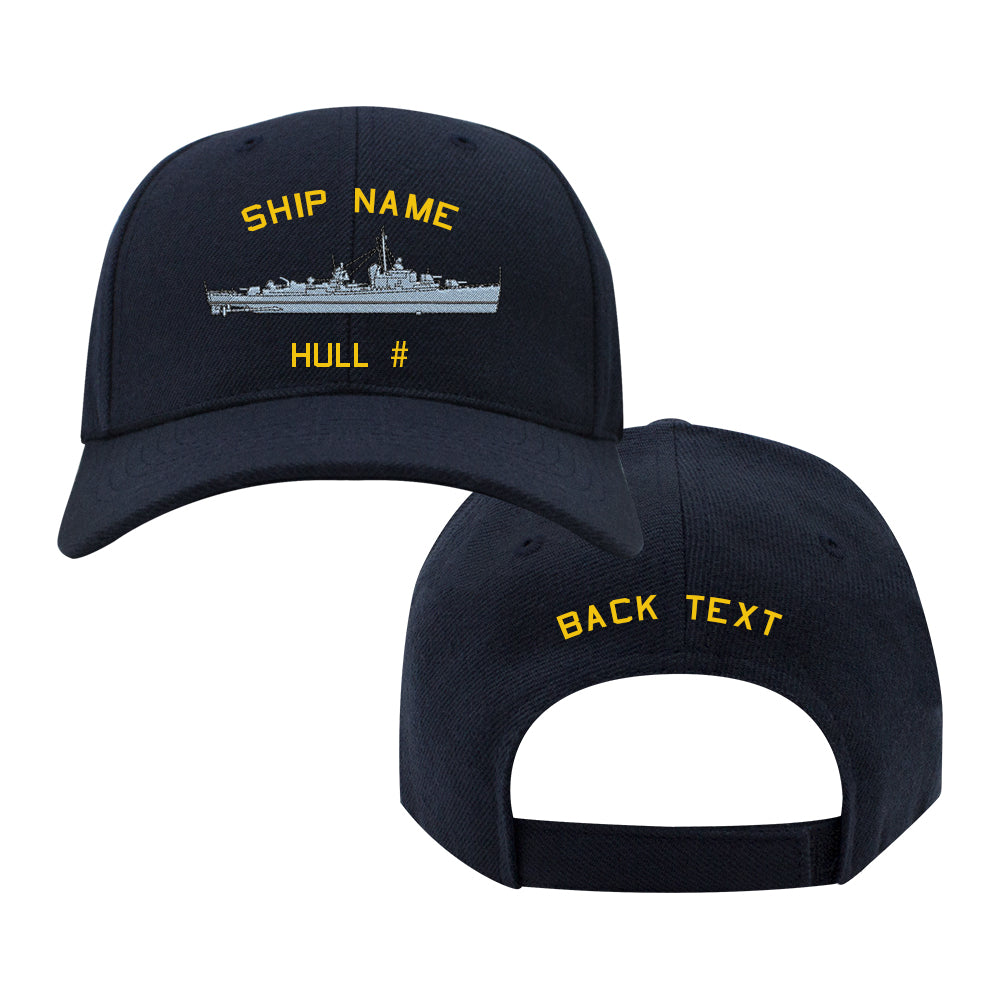 U.S. Navy Custom Ship Cap - Gearing Class Destroyer Hats and Caps 