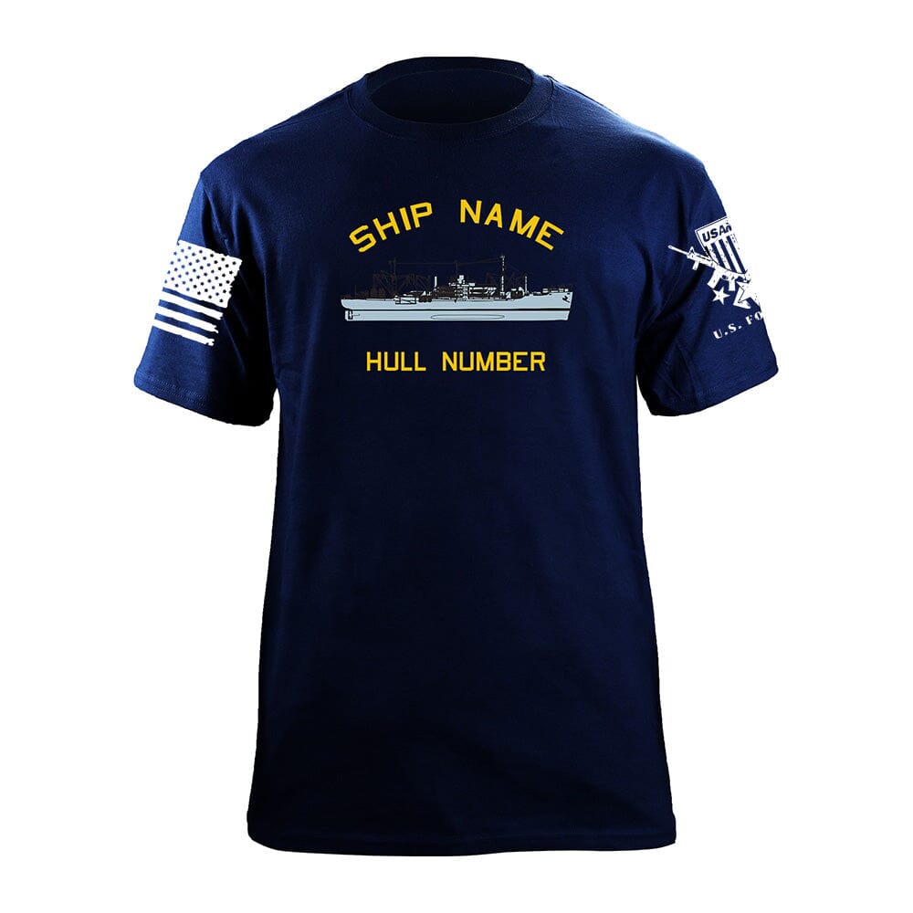 U.S. Navy Custom Ship T-Shirts - Decommissioned Ships Shirts Haskell.S