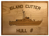 U.S. Navy Custom Ship 3D Laser Engraved Plaque Shadow Boxes, Display Cases, and Presentation Cases np.Island.Cutter