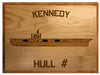 U.S. Navy Custom Ship 3D Laser Engraved Plaque Shadow Boxes, Display Cases, and Presentation Cases np.Kennedy