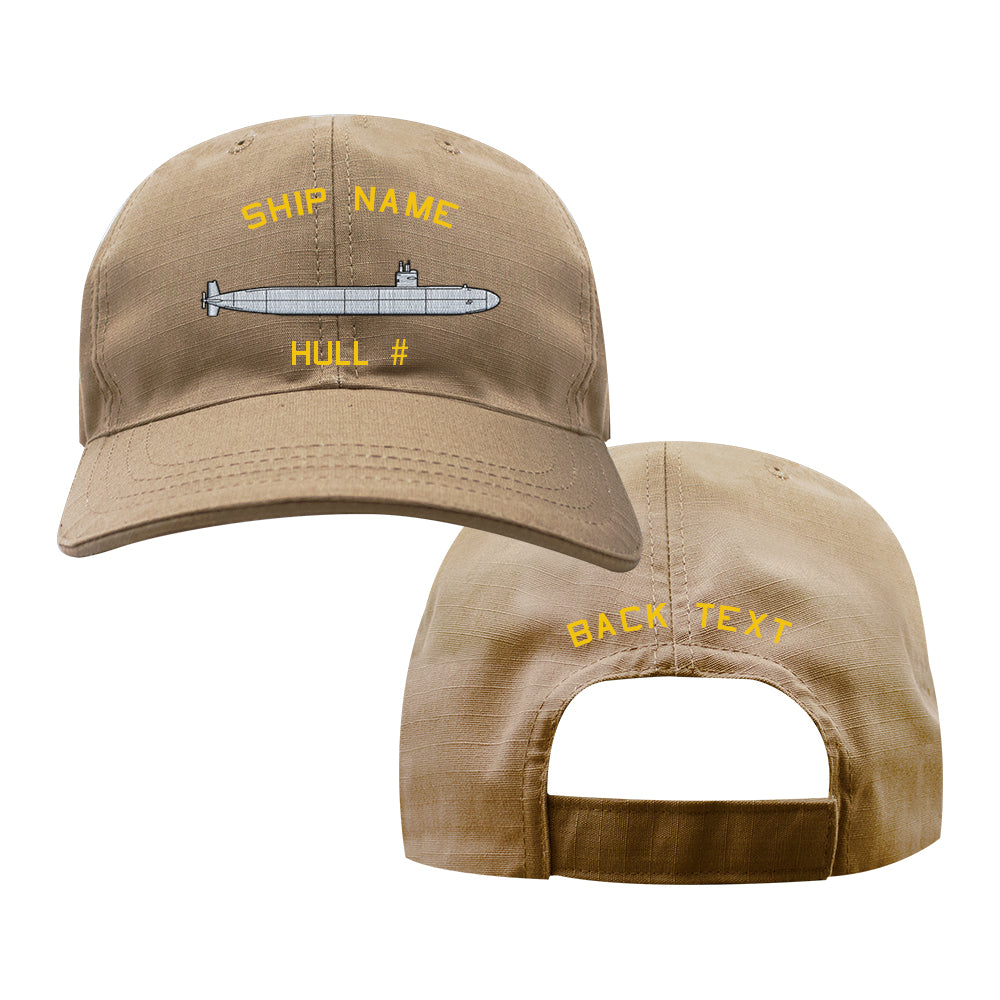 U.S. Navy Custom Ship Cap - Coyote - Los Angeles Class Attack Submarine Hats and Caps 