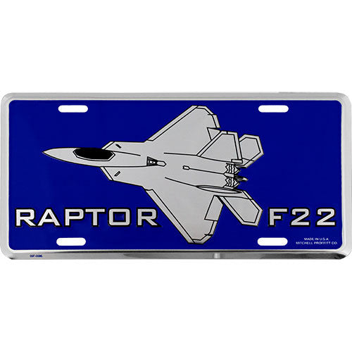 Raptor F22 License Plate
