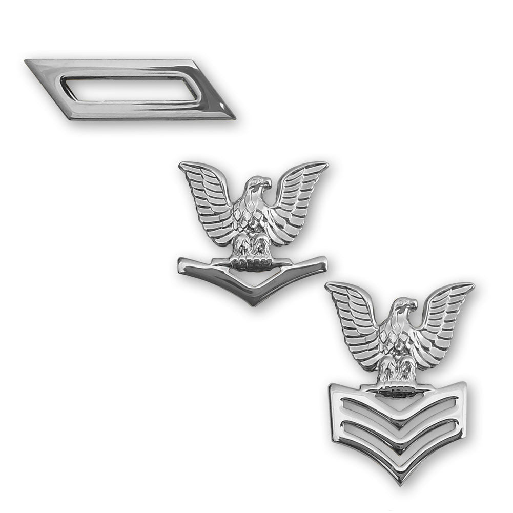 Navy Collar Insignia Rank - Single Rank 