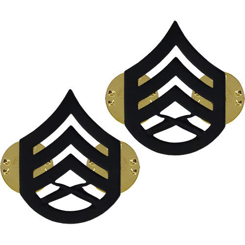 Marine Corps Subdued Black Metal Collar Rank - Enlisted and Officer Rank MCR-68014