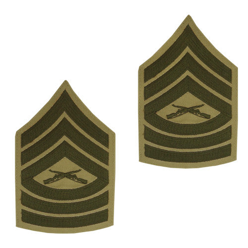 Marine Corps Embroidered Khaki Enlisted Rank - Female Size Rank MCR-68071