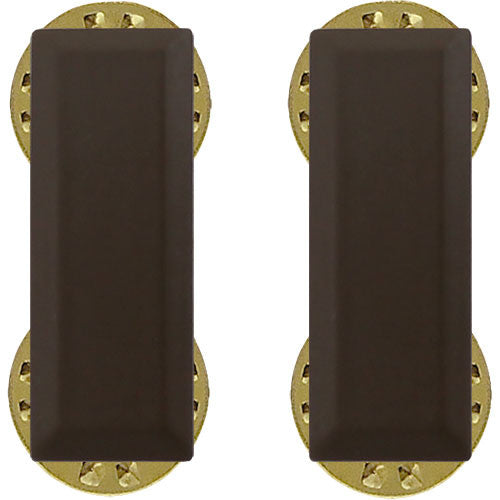 Marine Corps Subdued Black Metal Collar Rank - Enlisted and Officer Rank MCR-68124
