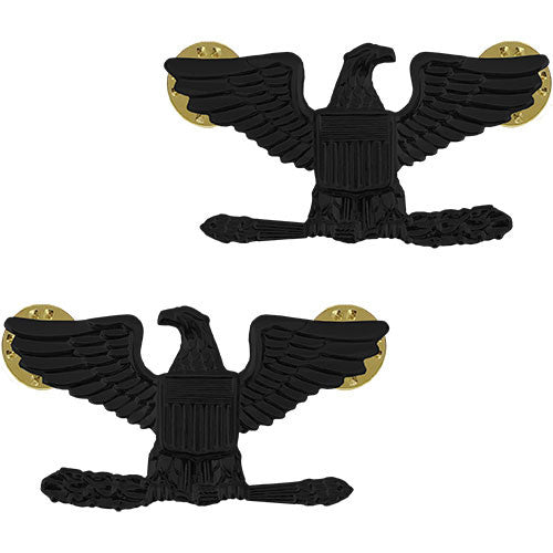 Marine Corps Subdued Black Metal Collar Rank - Enlisted and Officer Rank MCR-68129