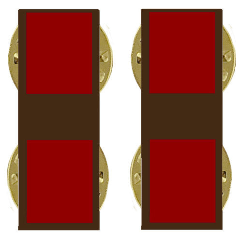 Marine Corps Subdued Black Metal Collar Rank - Enlisted and Officer Rank MCR-68130