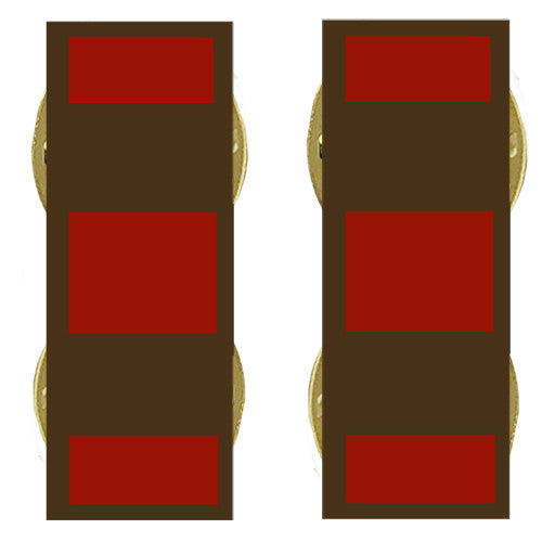 Marine Corps Subdued Black Metal Collar Rank - Enlisted and Officer Rank MCR-68131