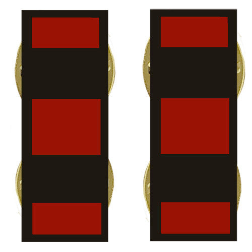 Marine Corps Subdued Black Metal Collar Rank - Enlisted and Officer Rank MCR-68133