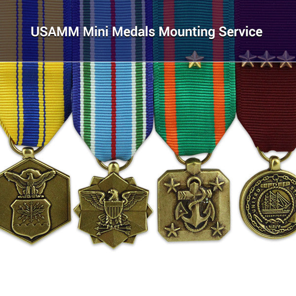 Mini Medals USAMM Miniature Medals Mounting Service