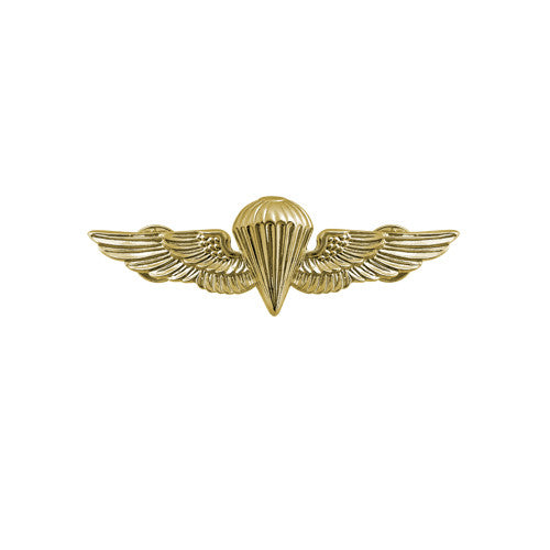 Navy and Marine Corps Miniature Parachutist Insignia - Gold Finish Badges 
