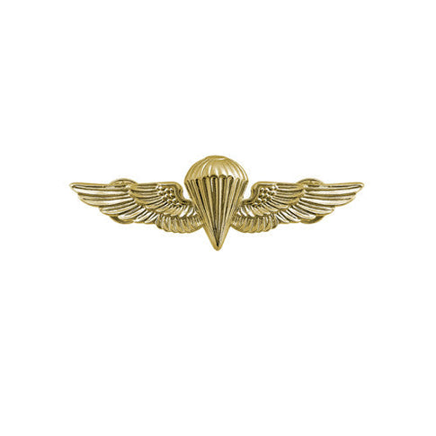 Navy and Marine Corps Miniature Parachutist Insignia - Gold Finish