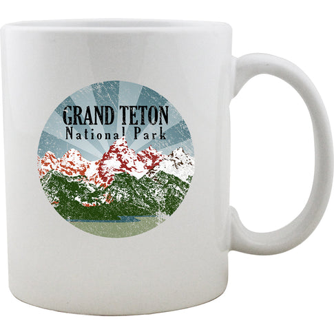 80's Retro Grand Teton National Park Mug