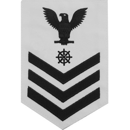 Navy E-4/5/6 Quartermaster Rating Badge – USAMM