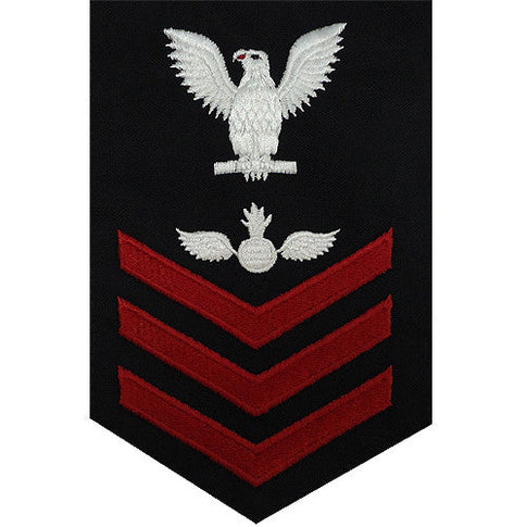 Navy E-4/5/6 Aviation Ordnanceman Rating Badges
