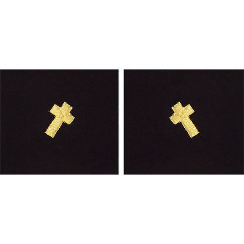 Navy Gold on Black Sleeve Device - Christian Chaplain