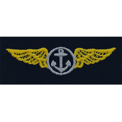 Navy Aviation Observer / Flight Meteorologist Embroidered Coverall Breast Insignia