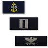 Navy Embroidered Coverall Collar Insignia Rank - Enlisted and Officer Rank 