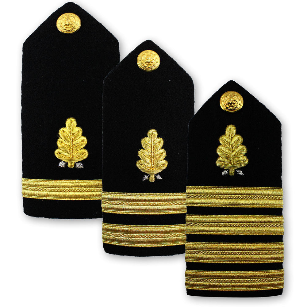 Navy Male Hard Shoulder Board - Dental Corps Rank 