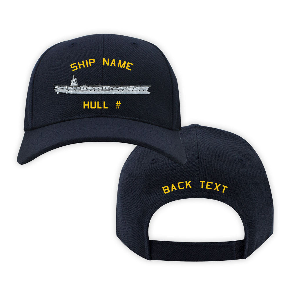 NCB U.S. Navy Custom Ship Caps - Navy Blue 