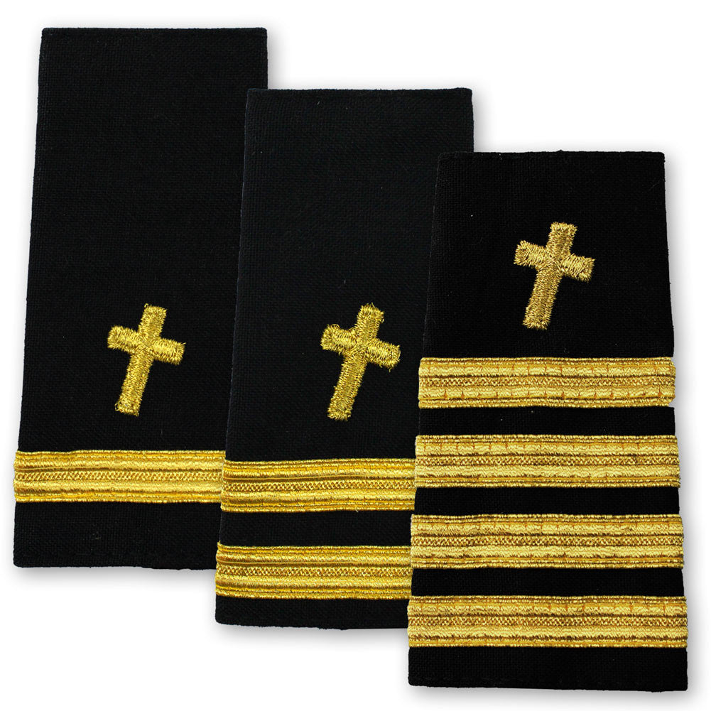 Navy Soft Shoulder Marks - Christian Chaplain - Sold in Pairs – USAMM