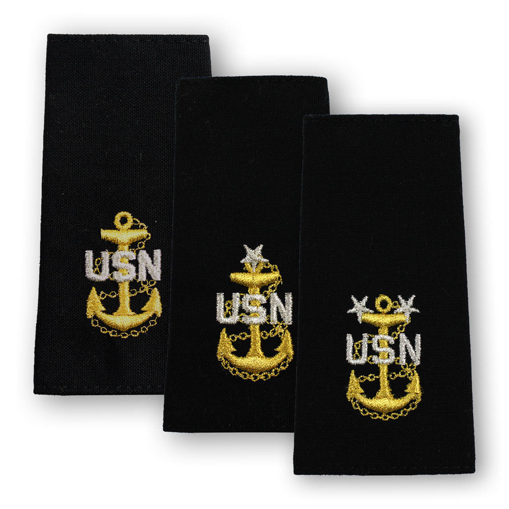 Navy Soft Shoulder Marks - Enlisted Rank 
