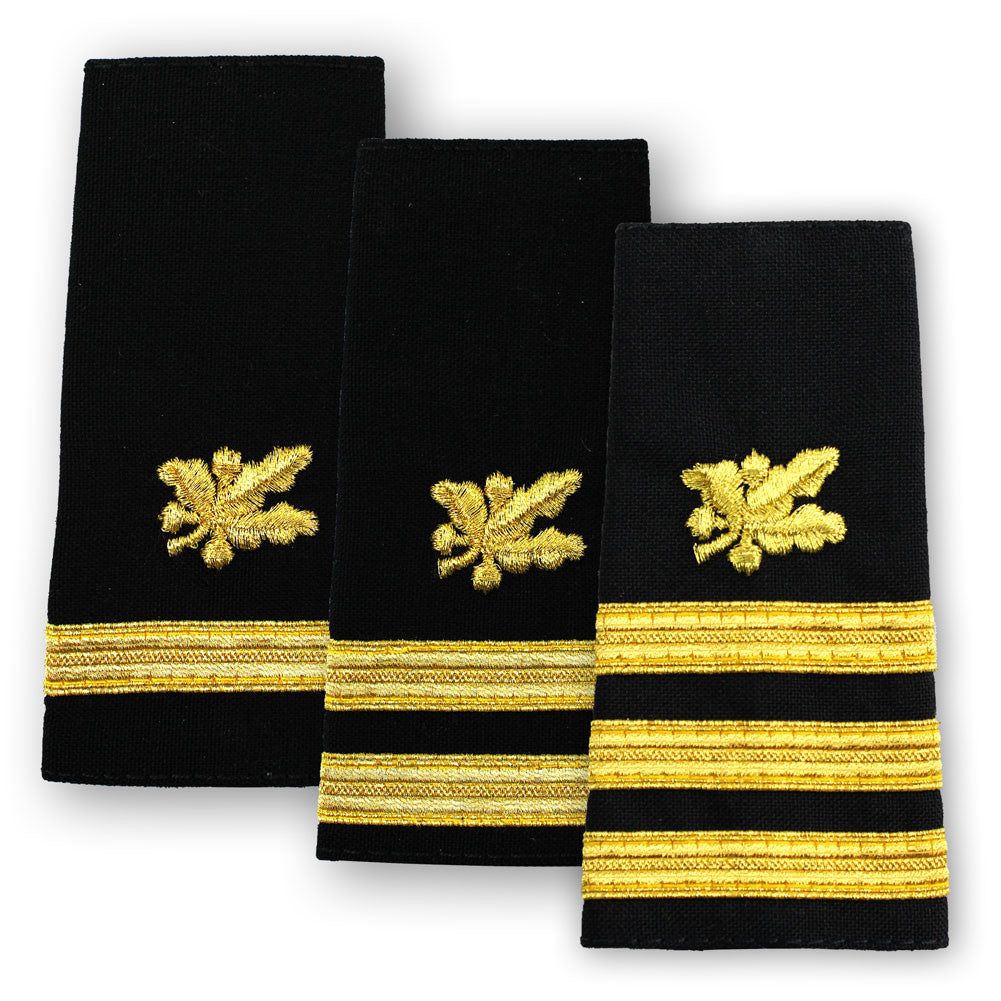 Navy Soft Shoulder Marks - Supply Corps Rank 