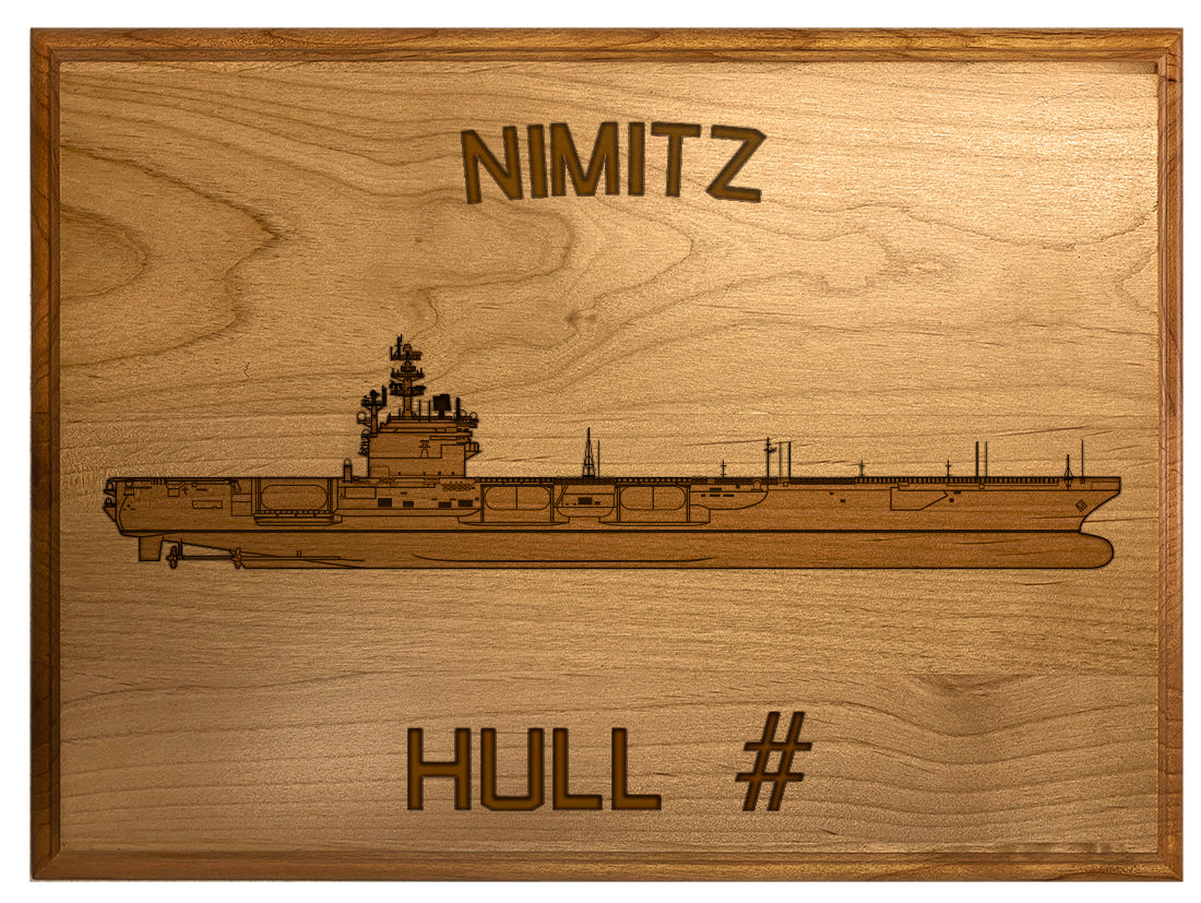 US Navy Custom Ship 3D Laser Engraved Plaque | USAMM