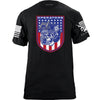 Football Operators Shield Patriotic Colors T-Shirt Shirts YFS.3.064.1.BKT.1
