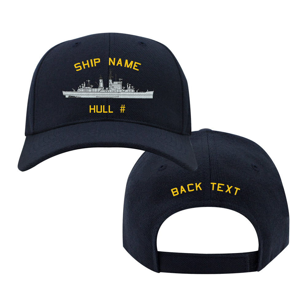 U.S. Navy Custom Ship Cap - Oregon City Class Heavy Cruiser Hats and Caps 