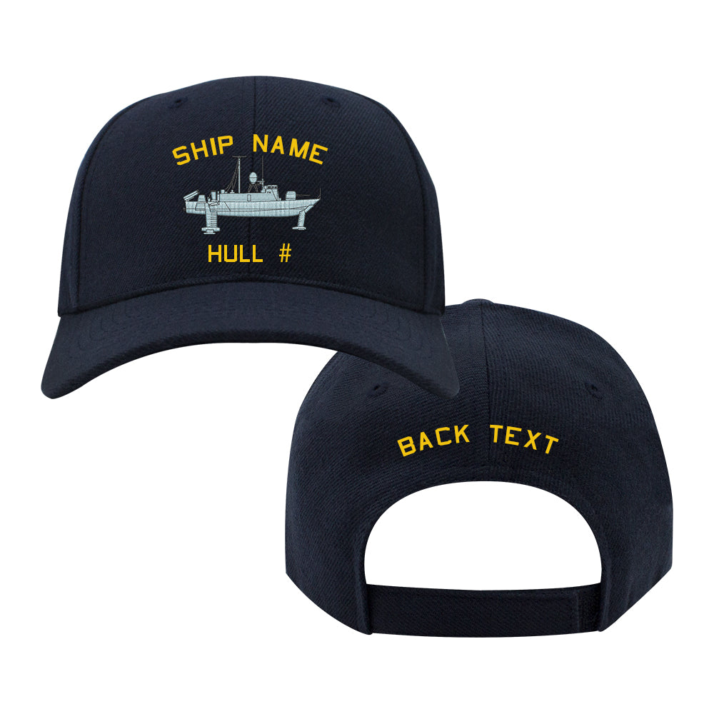 U.S. Navy Custom Ship Cap - Pegasus Class Hydrofoil Hats and Caps 