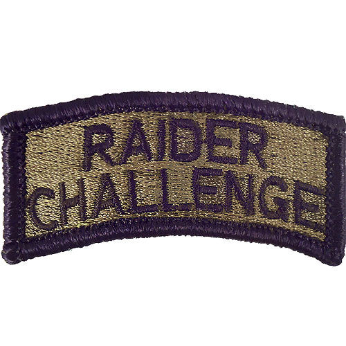 Raider Challenge Class A Tab Patches and Service Stripes 