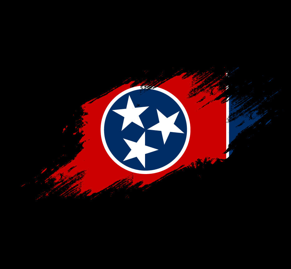Tennessee Flag Paint Swatch T-Shirt Shirts 
