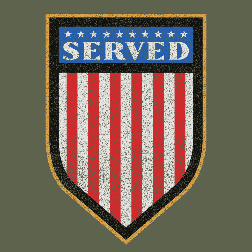 Served Shield T-shirt Shirts 