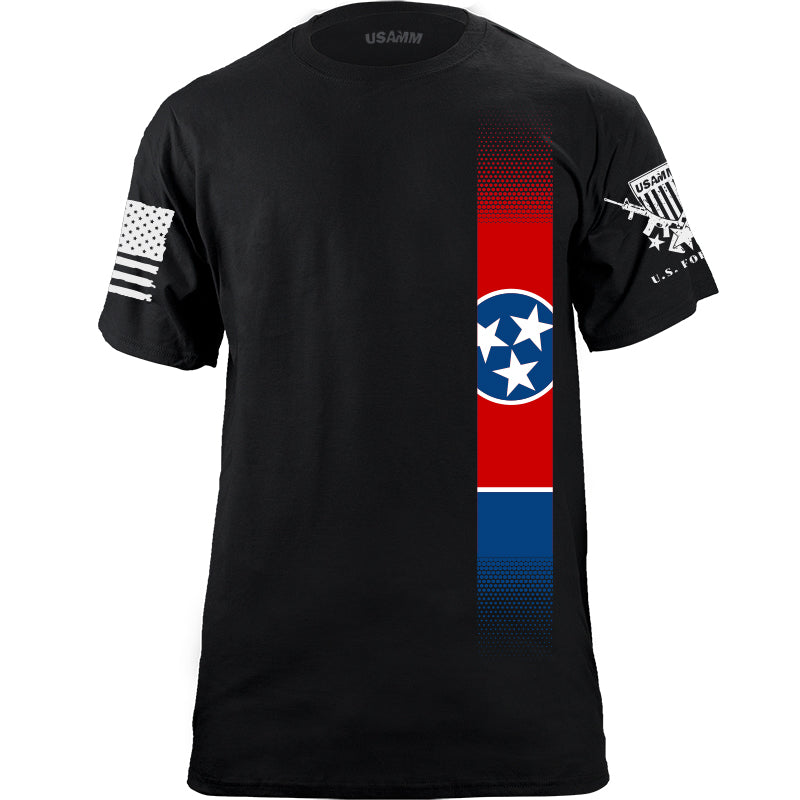Skinny Tennessee Flag Vertical T-Shirt Shirts YFS.7.007.1.BKT.1