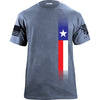 Distressed Skinny Vertical Texas Flag T-Shirt Shirts YFS.3.009.1.LBT.1