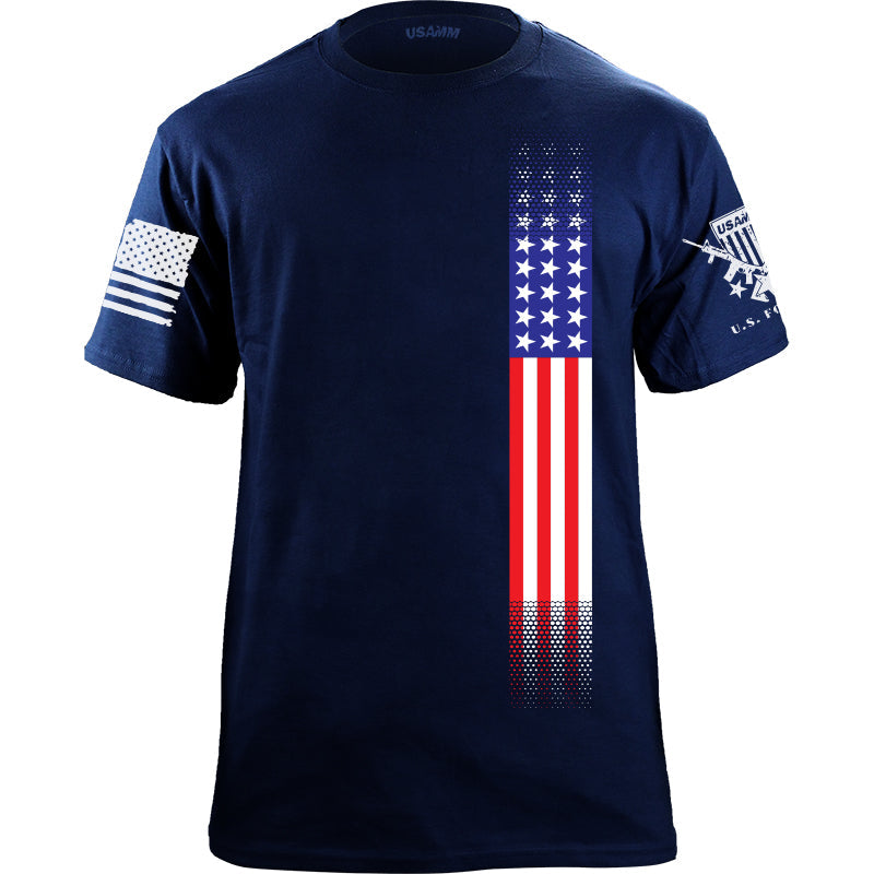 Skinny US Flag Vertical T-Shirt Shirts 