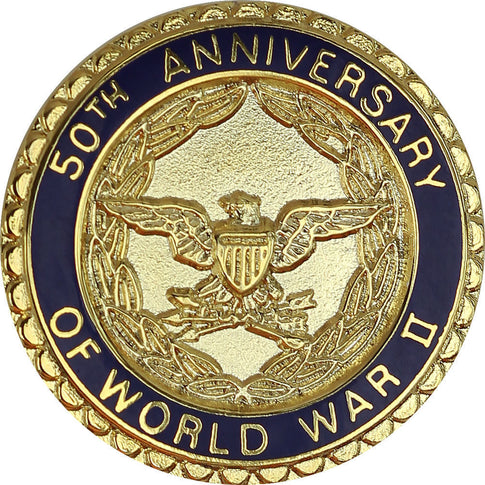 World War II 50th Anniversary Commemorative Lapel Pin