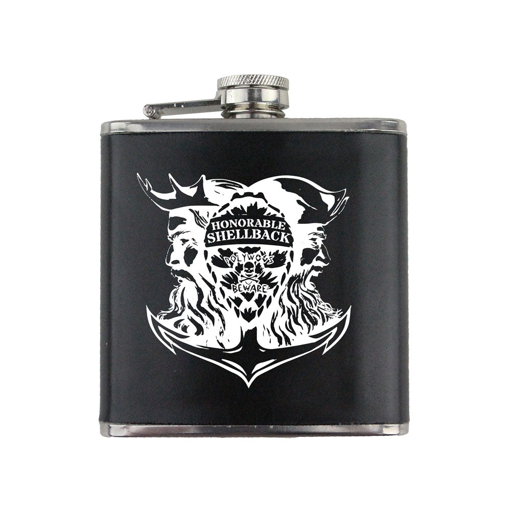 Honorable Shellback 6 oz. Flask with Wrap | USAMM