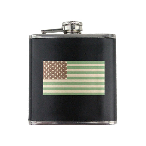 Desert U.S. Flag 6 oz. Flask with Wrap