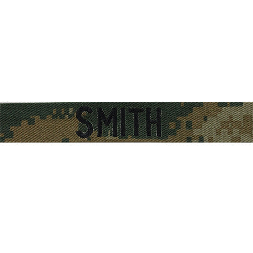 Embroidered Name Tapes and Helmet Bands Embroidered Name / Branch Tapes NAMETAPE-MC-W