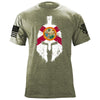 Spartan Helmet Florida Flag Distressed T-Shirt Shirts YFS.7.010.1.MGT.1