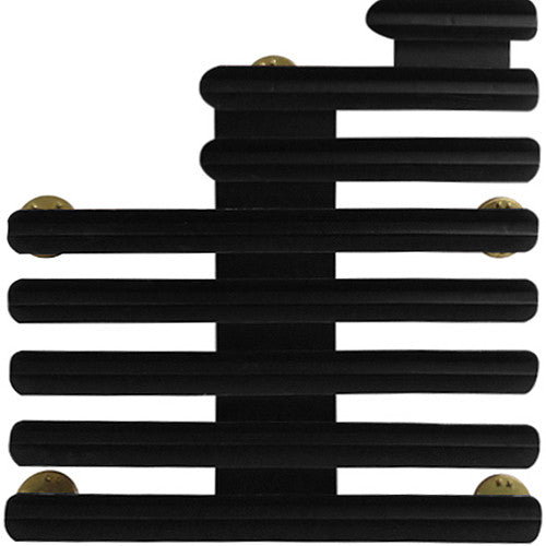Staggered-Right 1/8-Inch Spaced 20 Ribbon Mount Ribbon and Medal Mounts 