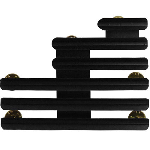 Staggered-Right 1/8-Inch Spaced 14 Ribbon Mount Ribbon and Medal Mounts 
