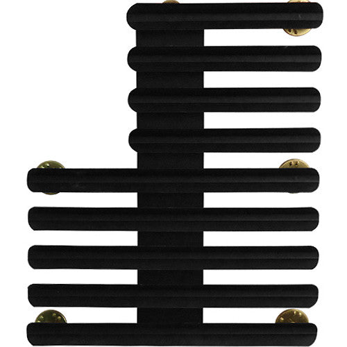 Staggered-Right 1/8-Inch Spaced 23 Ribbon Mount Ribbon and Medal Mounts 
